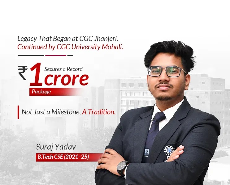 CGC Mohali student got 1 Crore Package banner